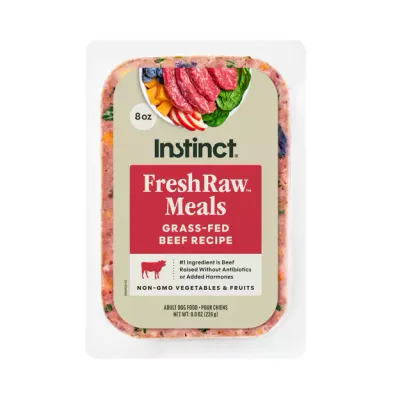 Instinct FreshRaw Meals Grass-Fed Beef Recipe Dog Food 8oz