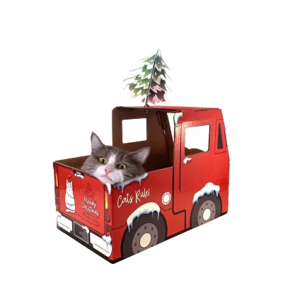 Companion Gear Holiday Truck Cat Scratcher