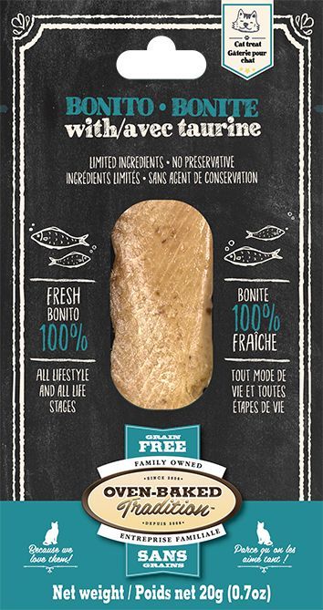 Oven Baked Tradition Bonito And Taurine Flavour Fillet Cat Treats 20g