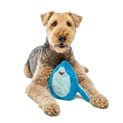 GURU Hide-A-Tail Shark Large Dog Toy