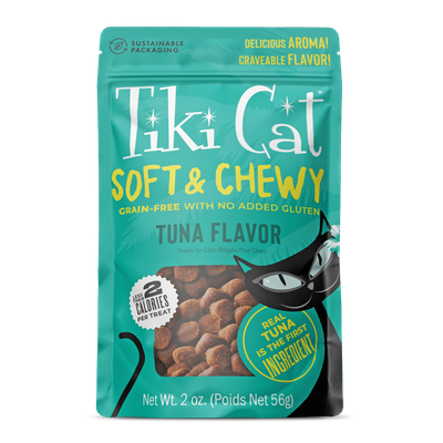 Tiki Cat Soft &amp; Chewy Grain Free Tuna Flavor Cat Treats 2oz