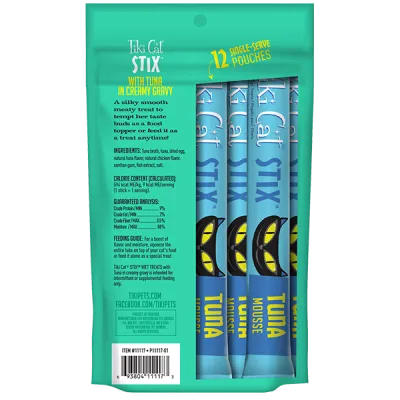 Tiki Cat STIX with Tuna in Creamy Gravy Wet Cat Treats 3oz