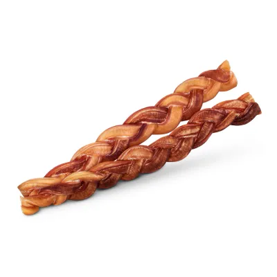 Natural Farm Odor-Free Braided Bully Stick 12&quot;