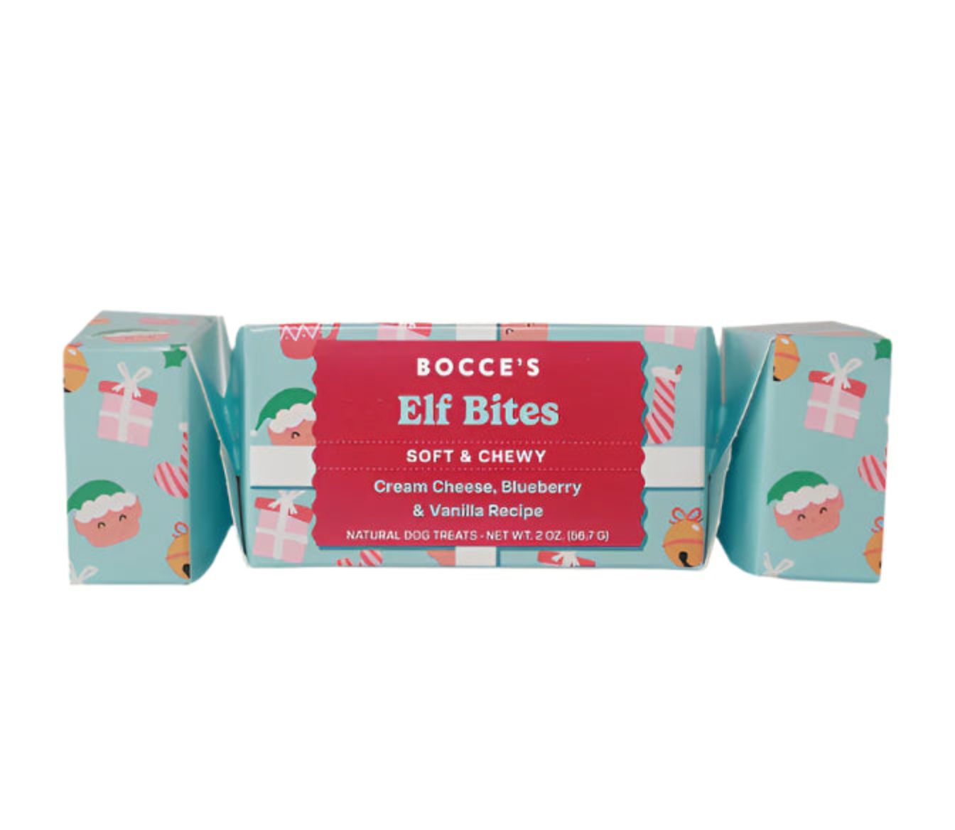 Bocce’s Bakery Elf Bites Soft and Chewy Dog Treat Cracker 2oz