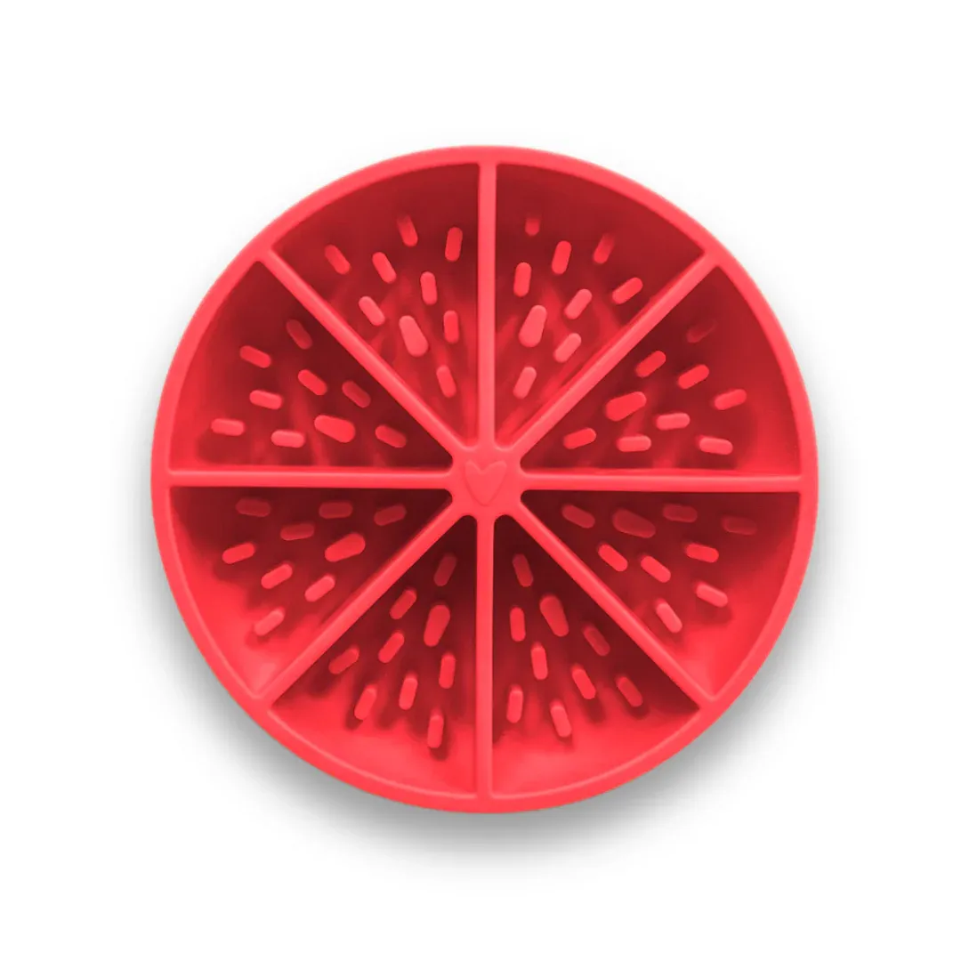 Dog's Crush Slow Feeder Bowl &amp; Lick Mat Citrus Edition 7"