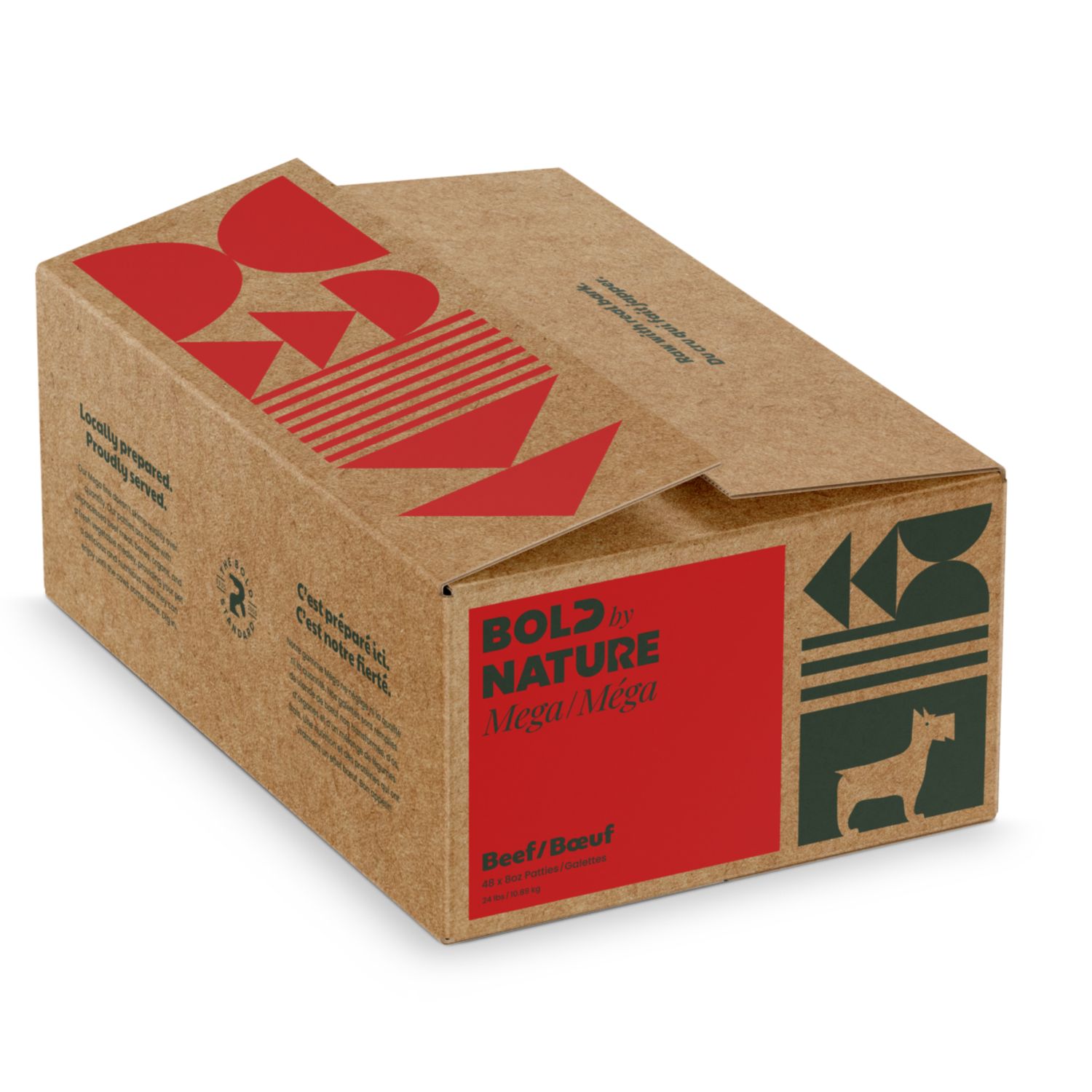 Bold by Nature Mega Beef Frozen Dog Food 24 lb