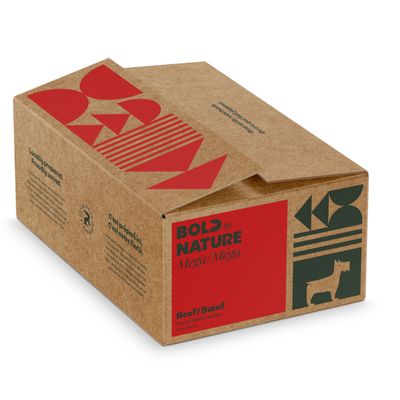 Bold by Nature Mega Beef Frozen Dog Food 24 lb