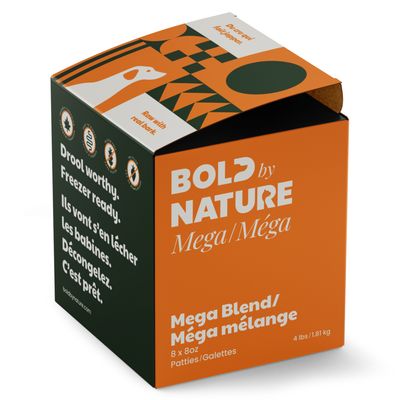 Bold by Nature Mega Blend Frozen Dog Food 4 lb