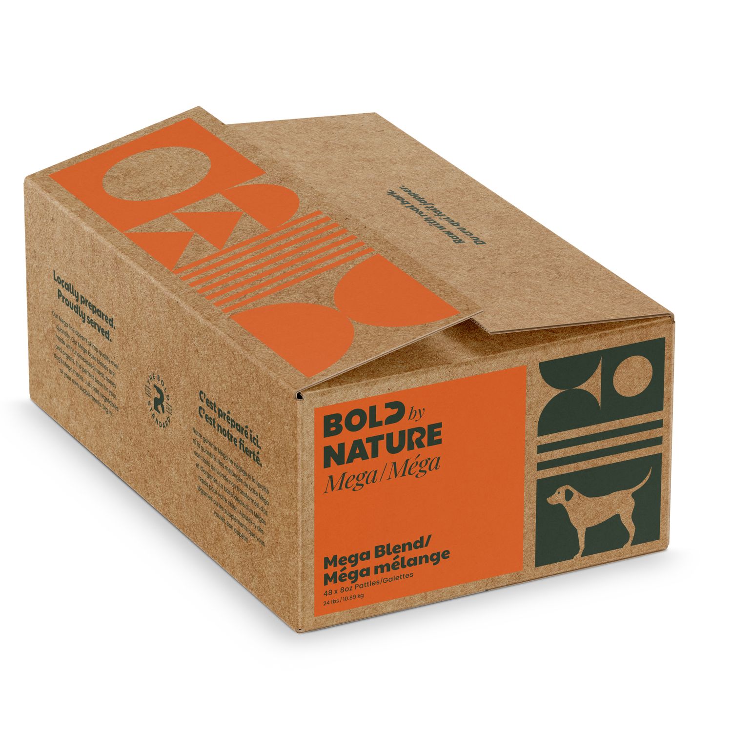 Bold by Nature Mega Blend Frozen Dog Food 24 lb