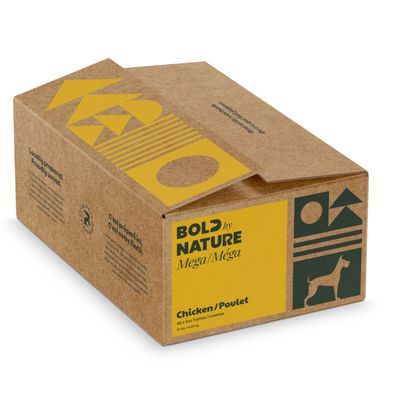 Bold by Nature Mega Chicken Frozen Dog Food 24 lb