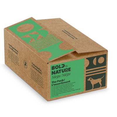 Bold by Nature Mega The Pack Variety Frozen Dog Food 24 lbs