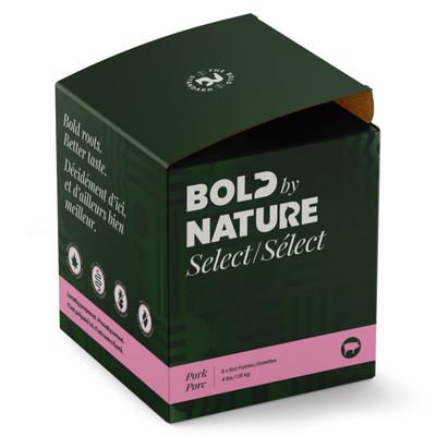 Bold by Nature Select Pork Frozen Dog Food 4 lb