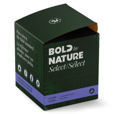 Bold by Nature Select Rabbit Frozen Dog Food 4 lb