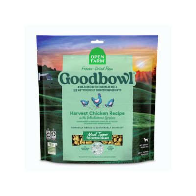 Open Farm Goodbowl Harvest Chicken Freeze-Dried Raw Dog Food 8oz