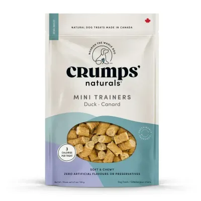 Crumps Mini Trainers Duck Soft &amp; Chewy Dog Treats 132g