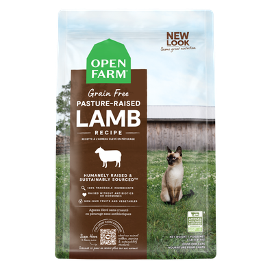 Open Farm Grain-Free Pasture-Raised Lamb Cat Food 4lb