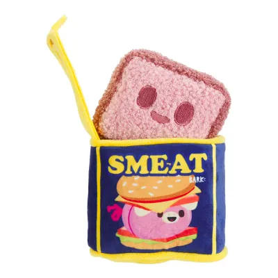 BARK Canned Smeat Multi-Part Squeaky Plush Dog Toy