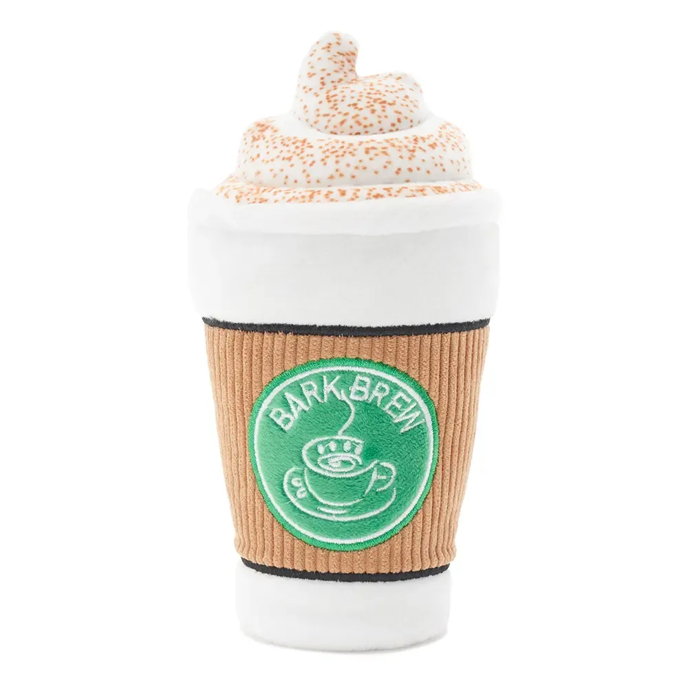 BARK Cup of Bark Roast Squeaky Plush Dog Toy