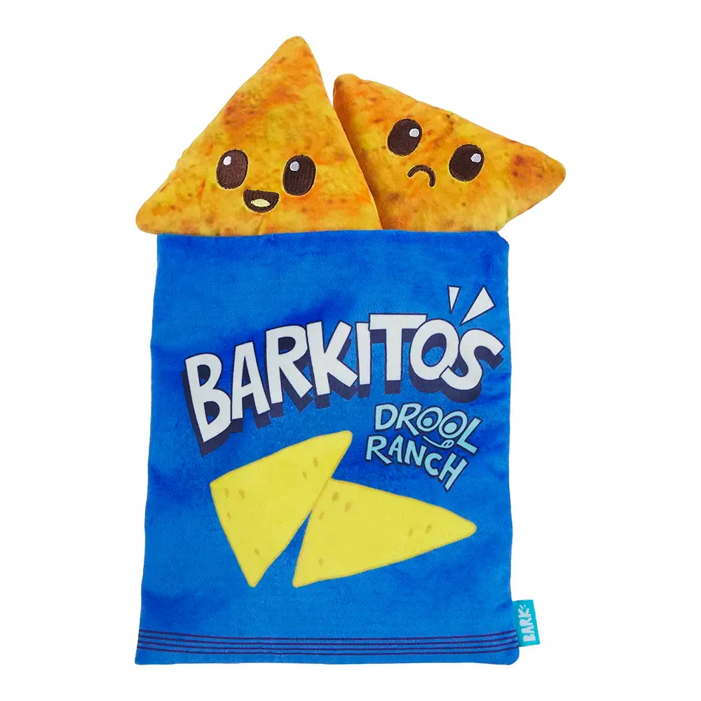 BARK Drool Ranch Chips Multi-Part Squeaky Plush Dog Toy