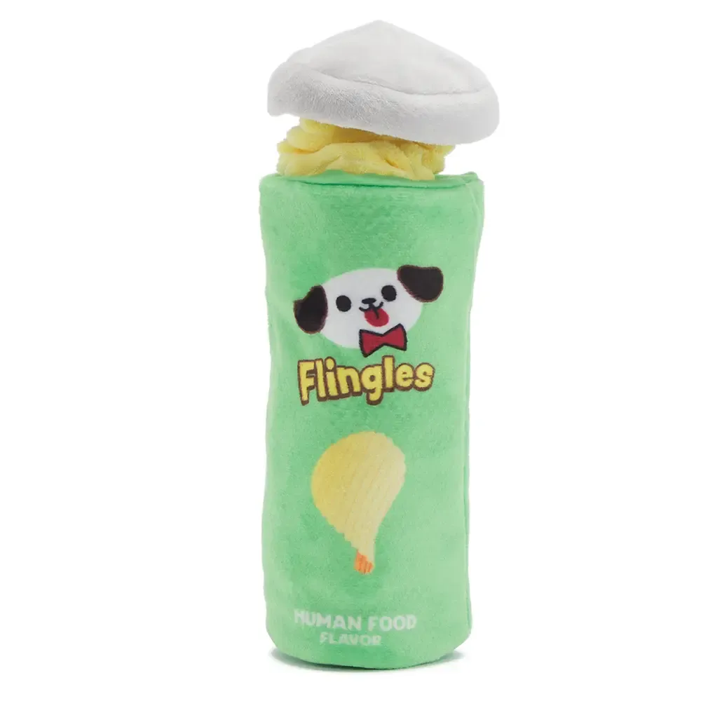 BARK Flingle Can Chip Dog Toy