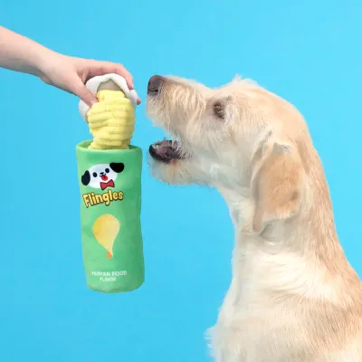 BARK Flingle Can Chip Dog Toy