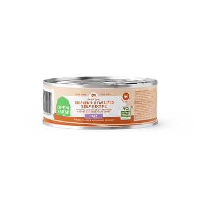 Open Farm Pâté for Cats Chicken &amp; Grass-Fed Beef Recipe 5.3oz