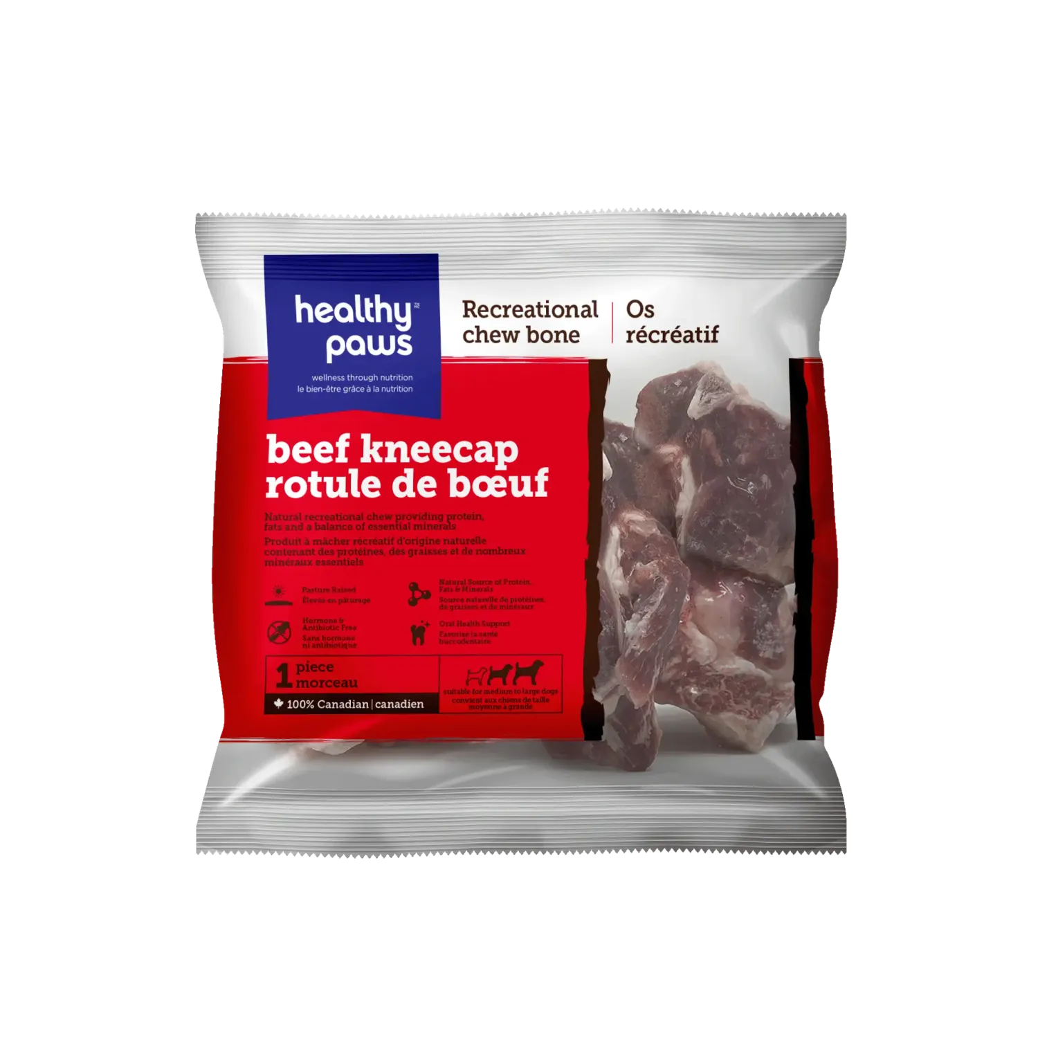 Healthy Paws Recreational Beef Knee Cap - 1 piece