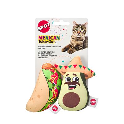 Spot Mexican Take Out Cat Toy 2pk