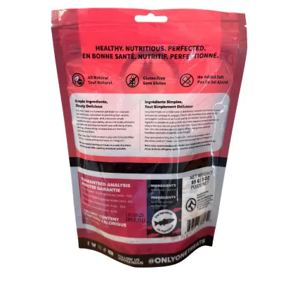 Only One Wild Pacific Salmon Skin Strips 85g