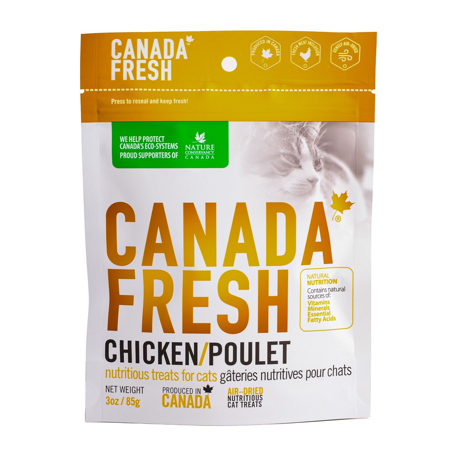 Canada Fresh Chicken Air-Dried Nutritious Cat Treats 3oz