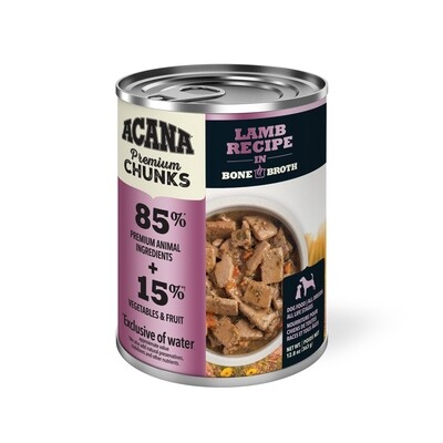 Acana Premium Chunks Lamb Recipe in Bone Broth 12.8oz