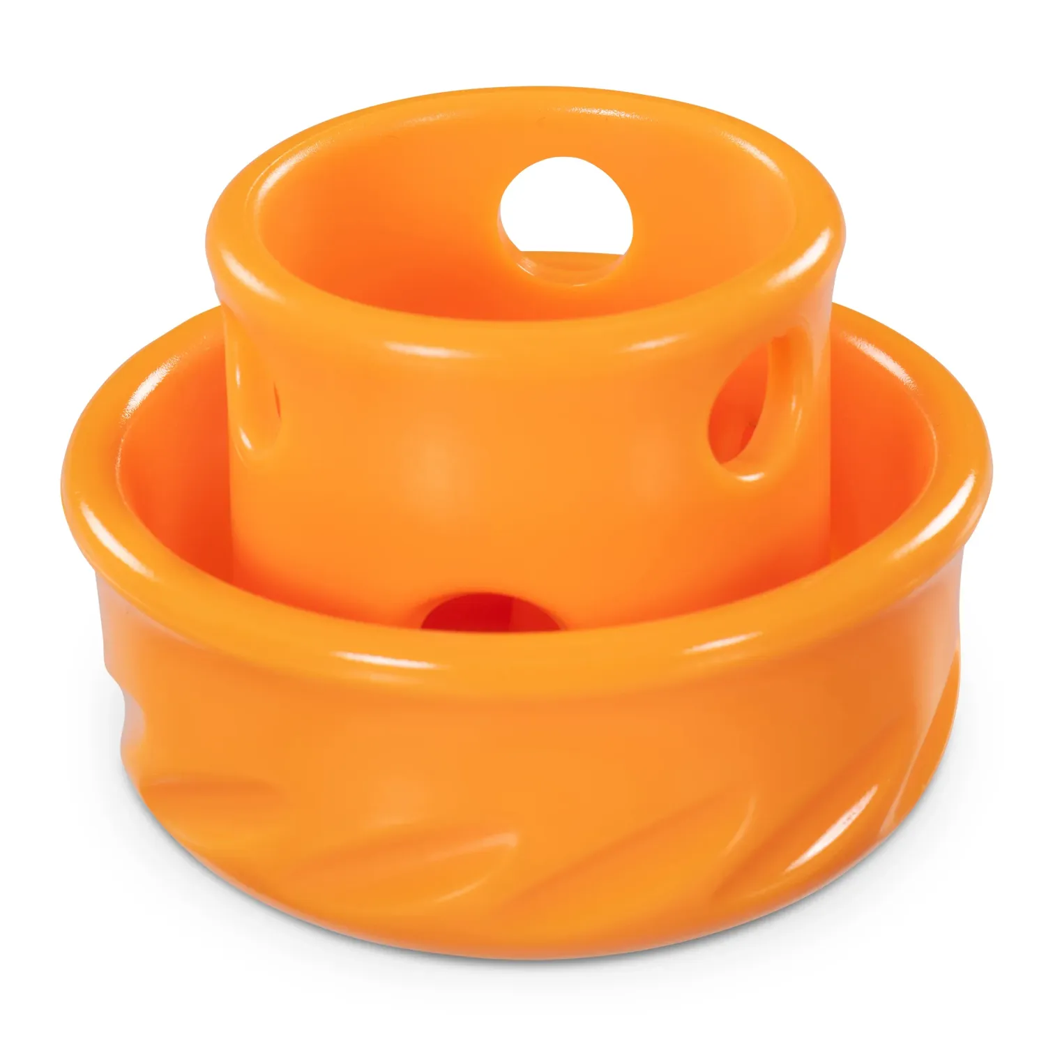 Totally Pooched by Messy Mutts Puzzle'n Play Mushroom Dog Toy Orange