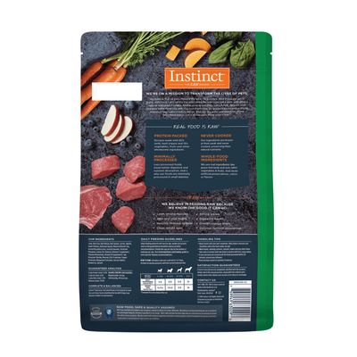 Instinct Frozen Raw Bites Grass-Fed Lamb Recipe Grain- Free Dog Food 2.7lb