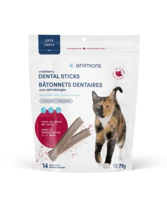 Animora Cranberry Dental Sticks Cat Treats 70g