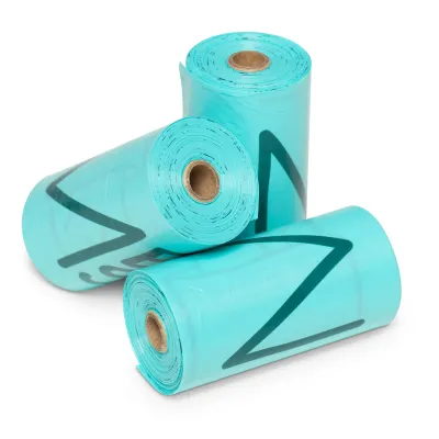 Messy Mutts Advanced BioRecycle™ Dog Poop Bags - 8 Refill Rolls, 120 Bag Count