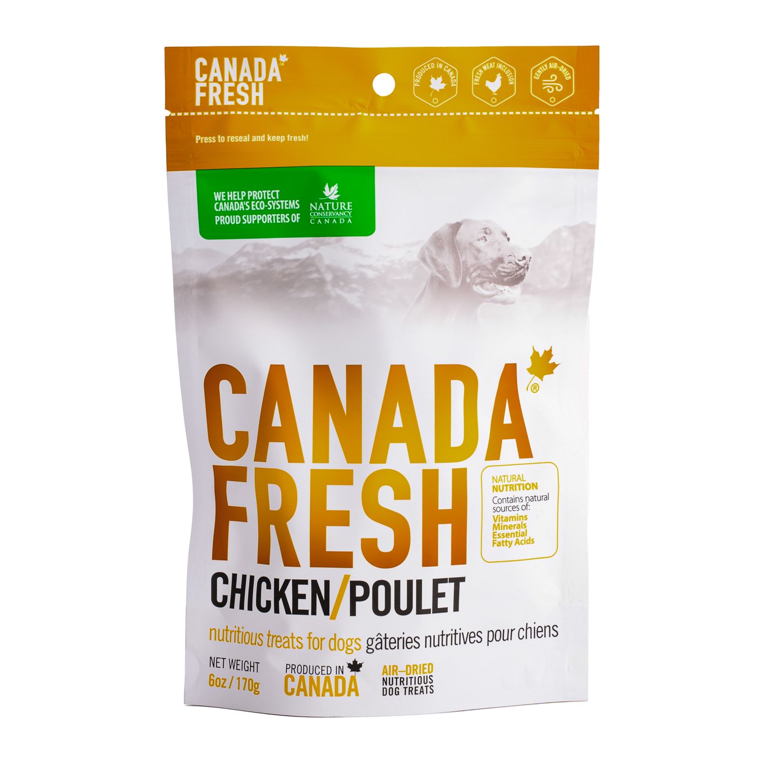 Canada Fresh Chicken Air-Dried Nutritious Dog Treats 6oz
