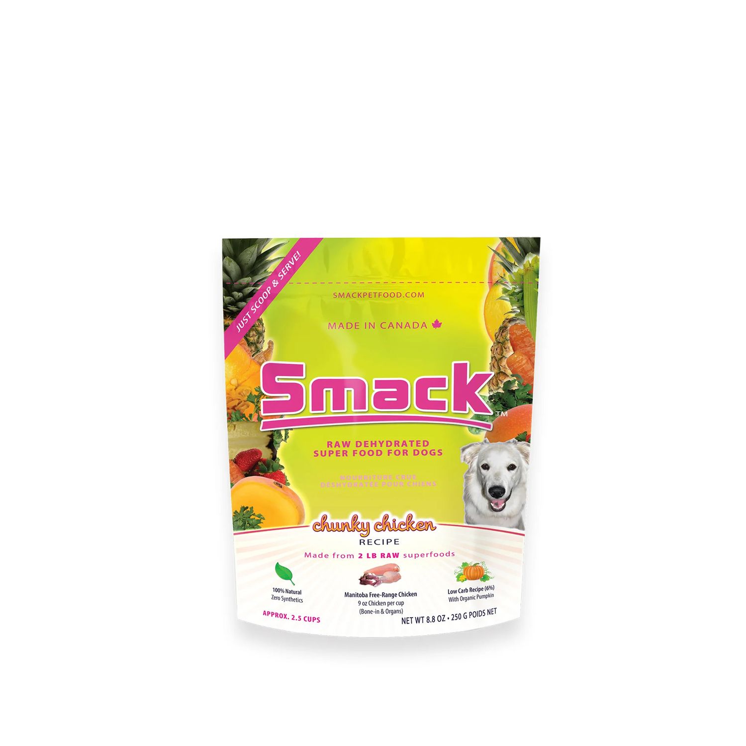Smack Chunky Chicken Dog Food, Size: 250g