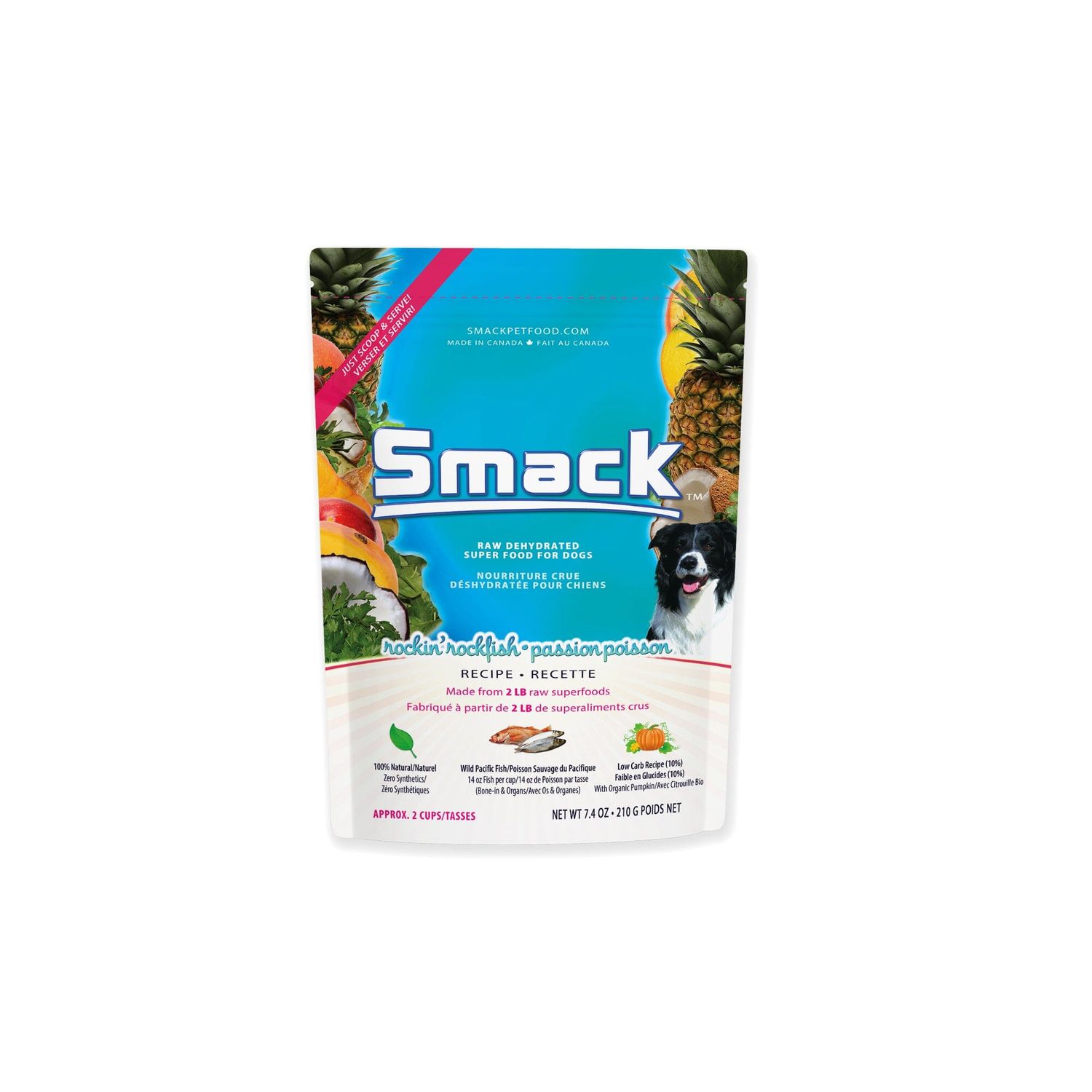 Smack Rockin' Rockfish Dog Food, Size: 210g
