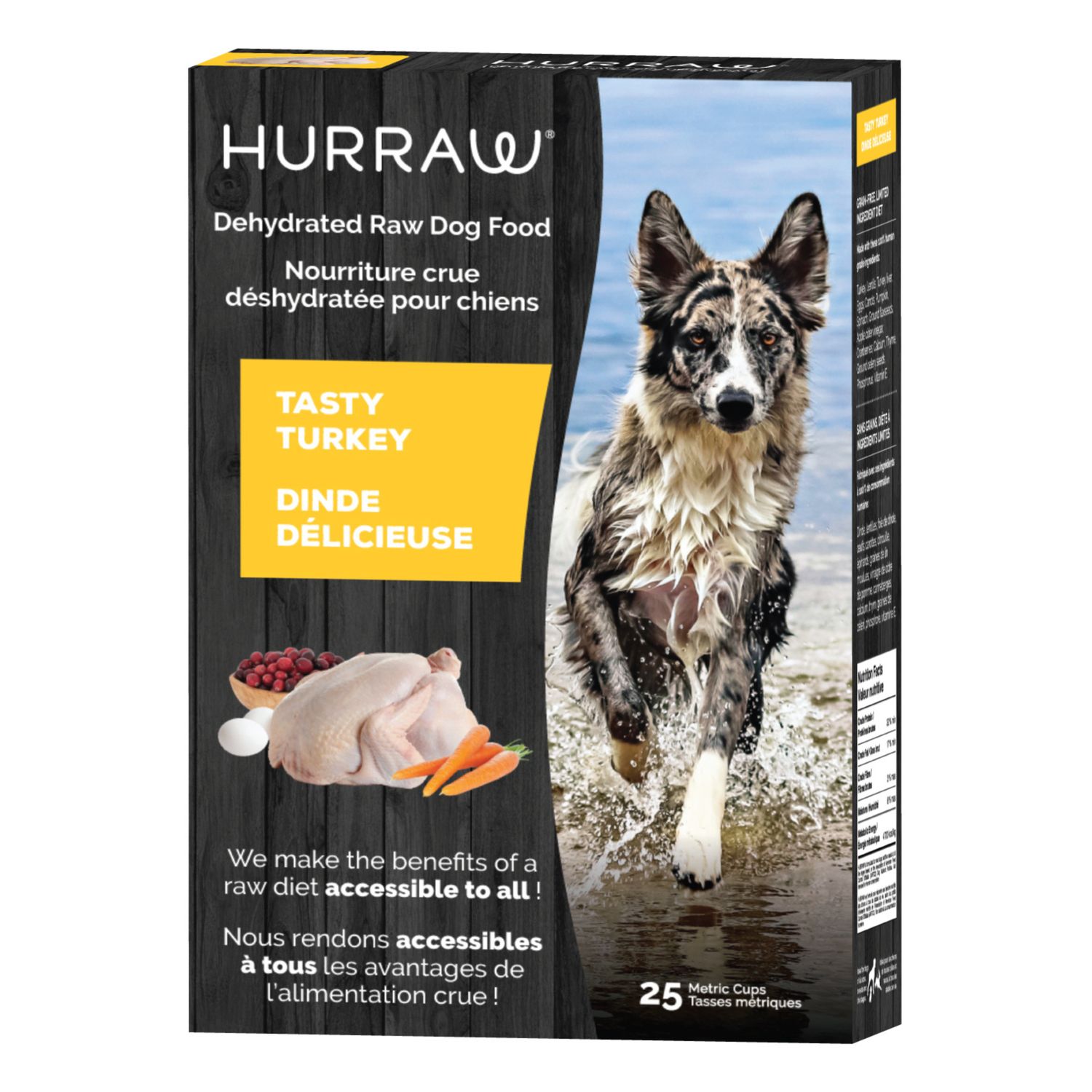 Hurraw Dehydrated Raw Turkey Recipe - 25cups