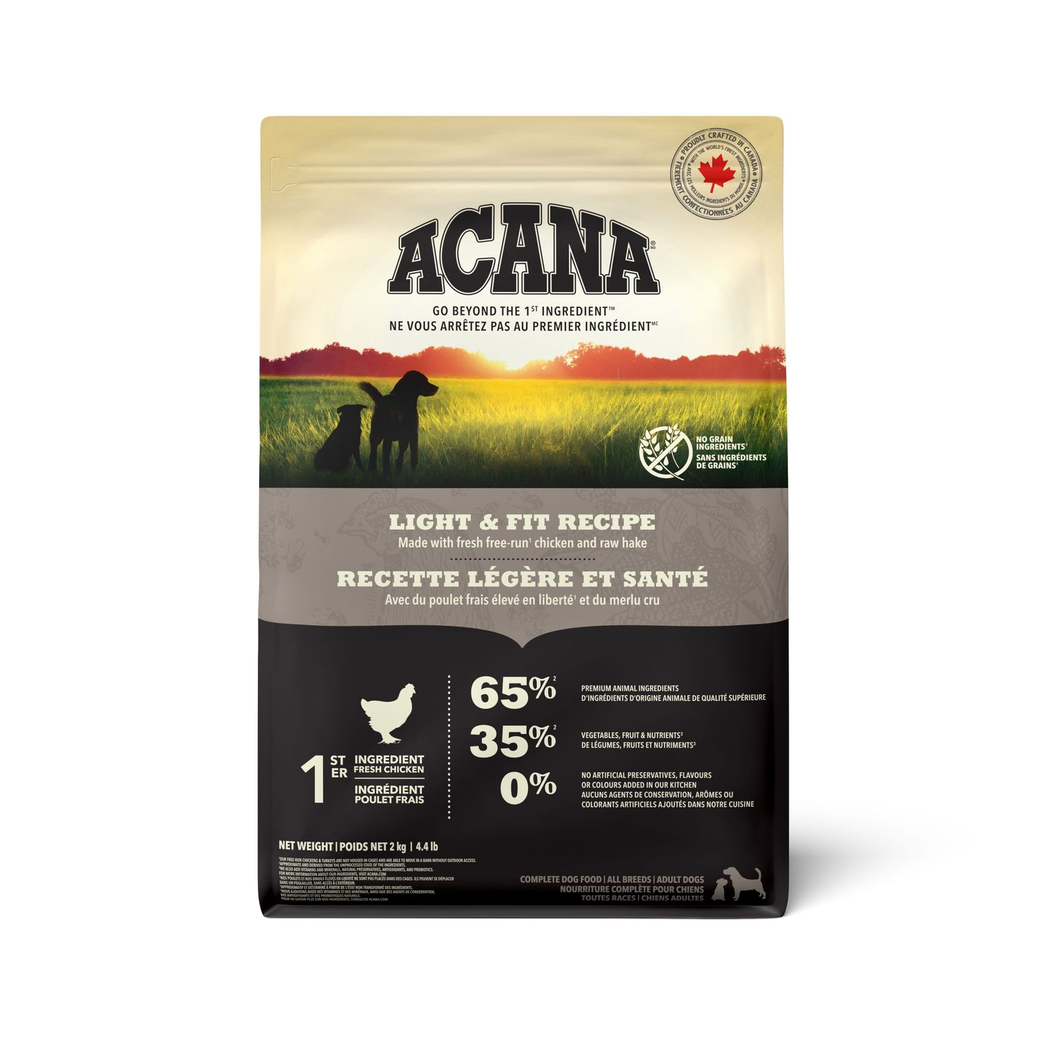 Acana Adult Light &amp; Fit Recipe Dog Food, Size: 4.4 lb