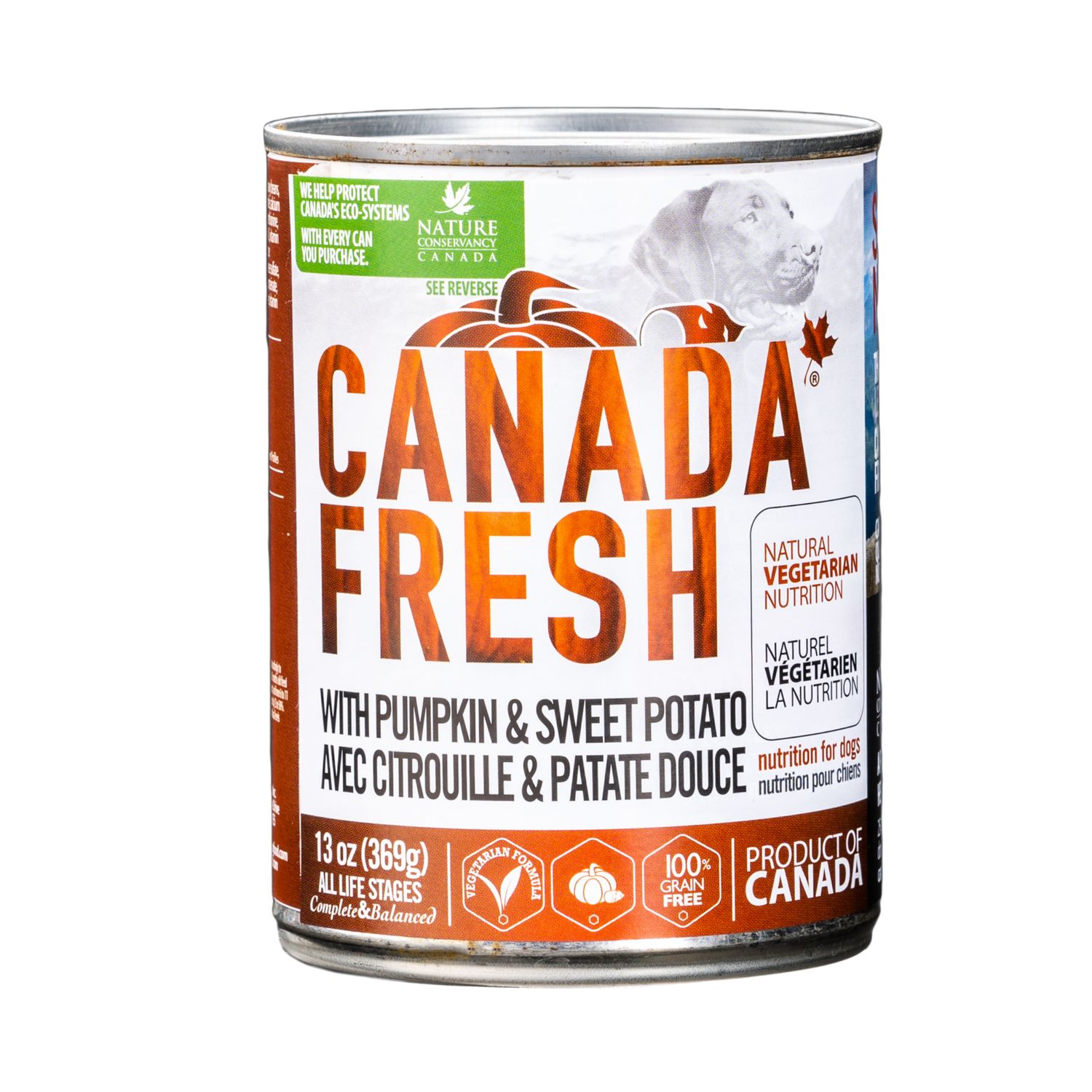 Canada Fresh Pumpkin &amp; Sweet Potato Formula Wet Dog Food 13 oz