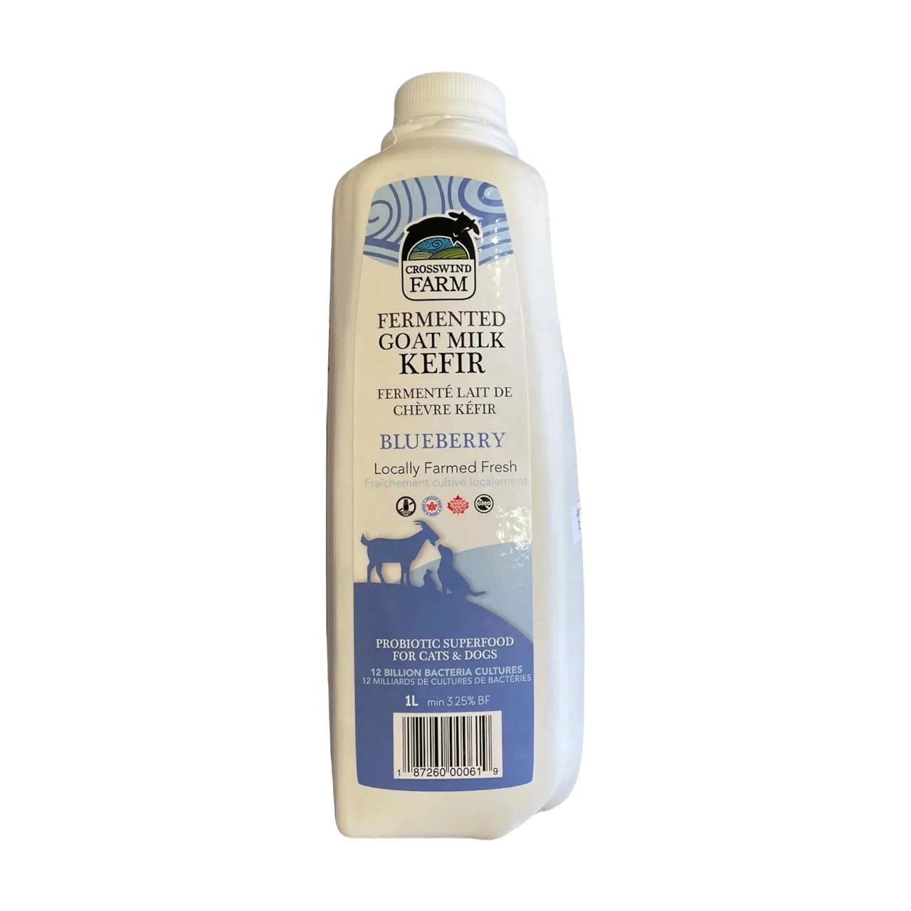 Crosswind Farm Frozen Fermented Goat Milk Kefir Blueberry 1L