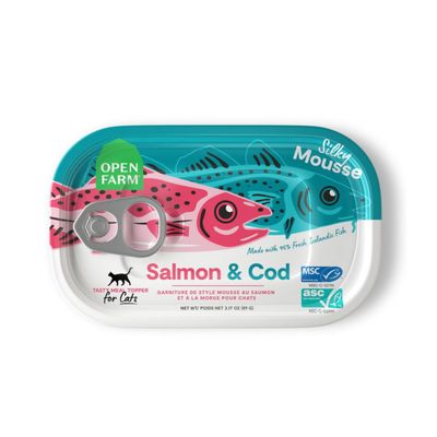 Open Farm Topper Salmon &amp; Cod for Cats 3oz