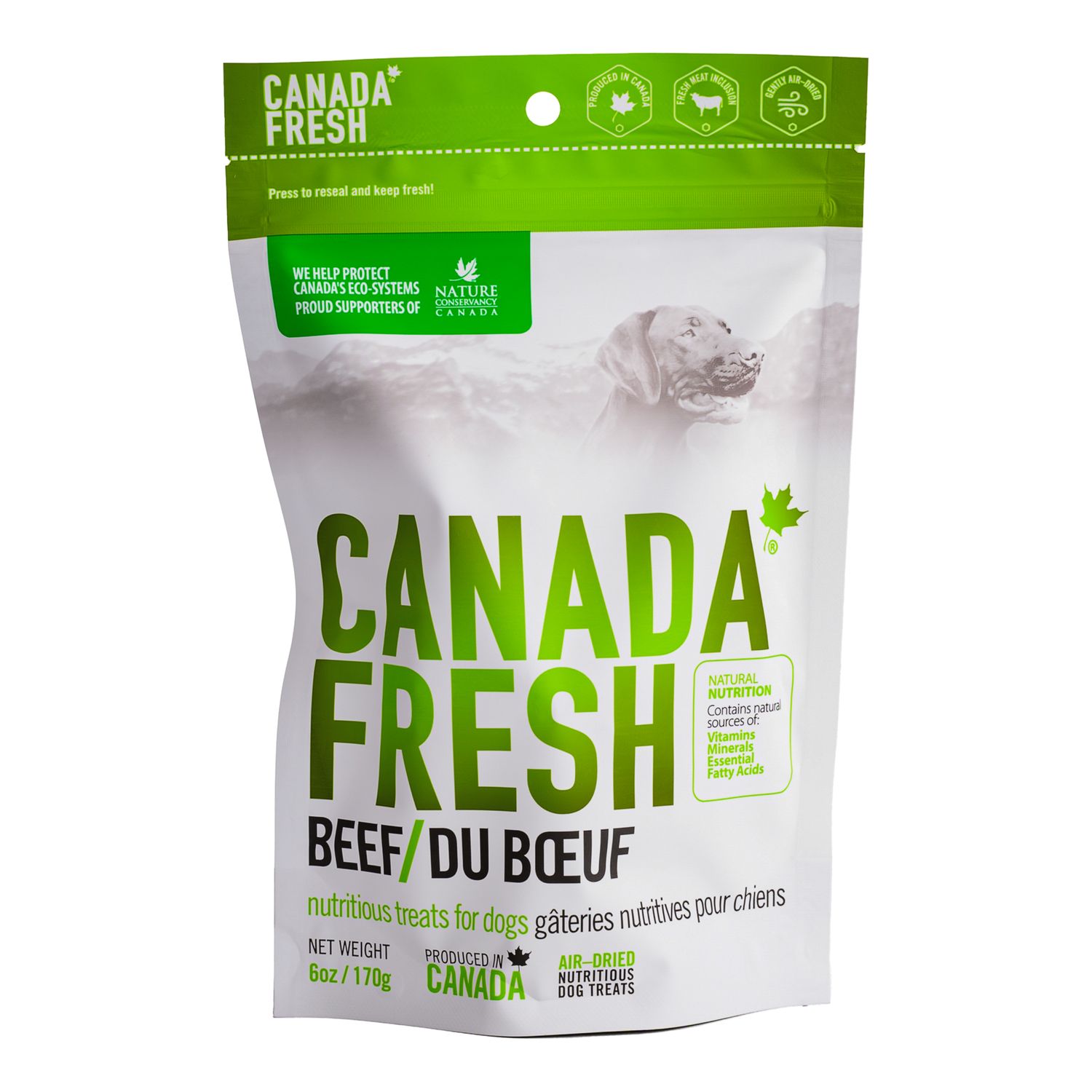 Canada Fresh Beef Air-Dried Nutritious Dog Treats 6oz