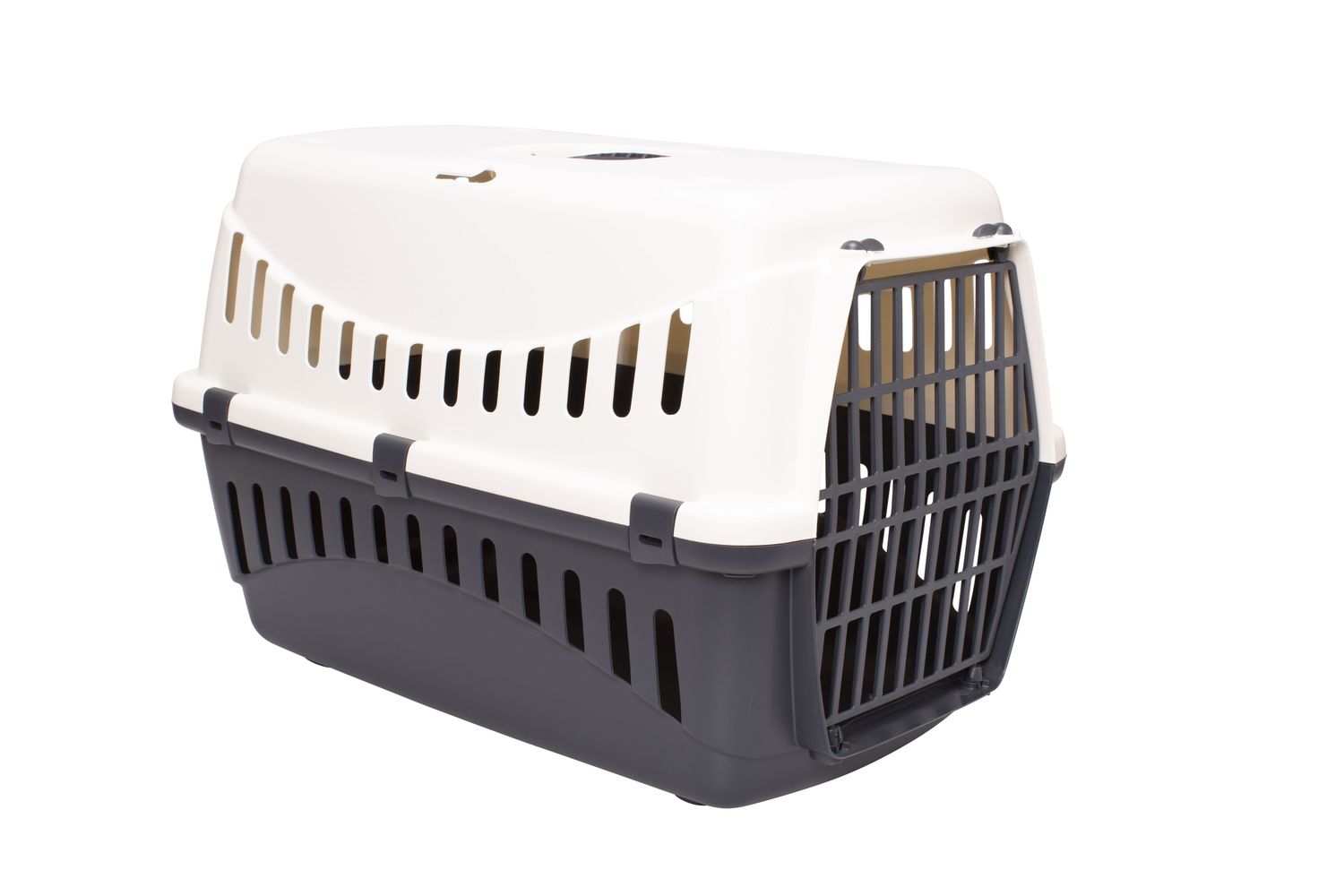 Bergamo Gipsy Large Plastic Door Pet Carrier White Dog 1pc 58x38x38cm