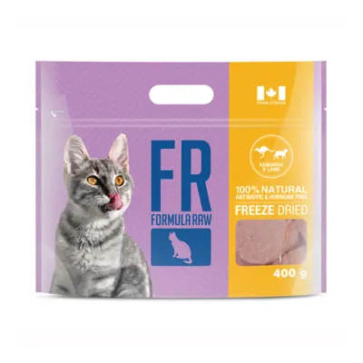 Formula Raw Freeze Dried Kangaroo &amp; Lamb for Cats 400g