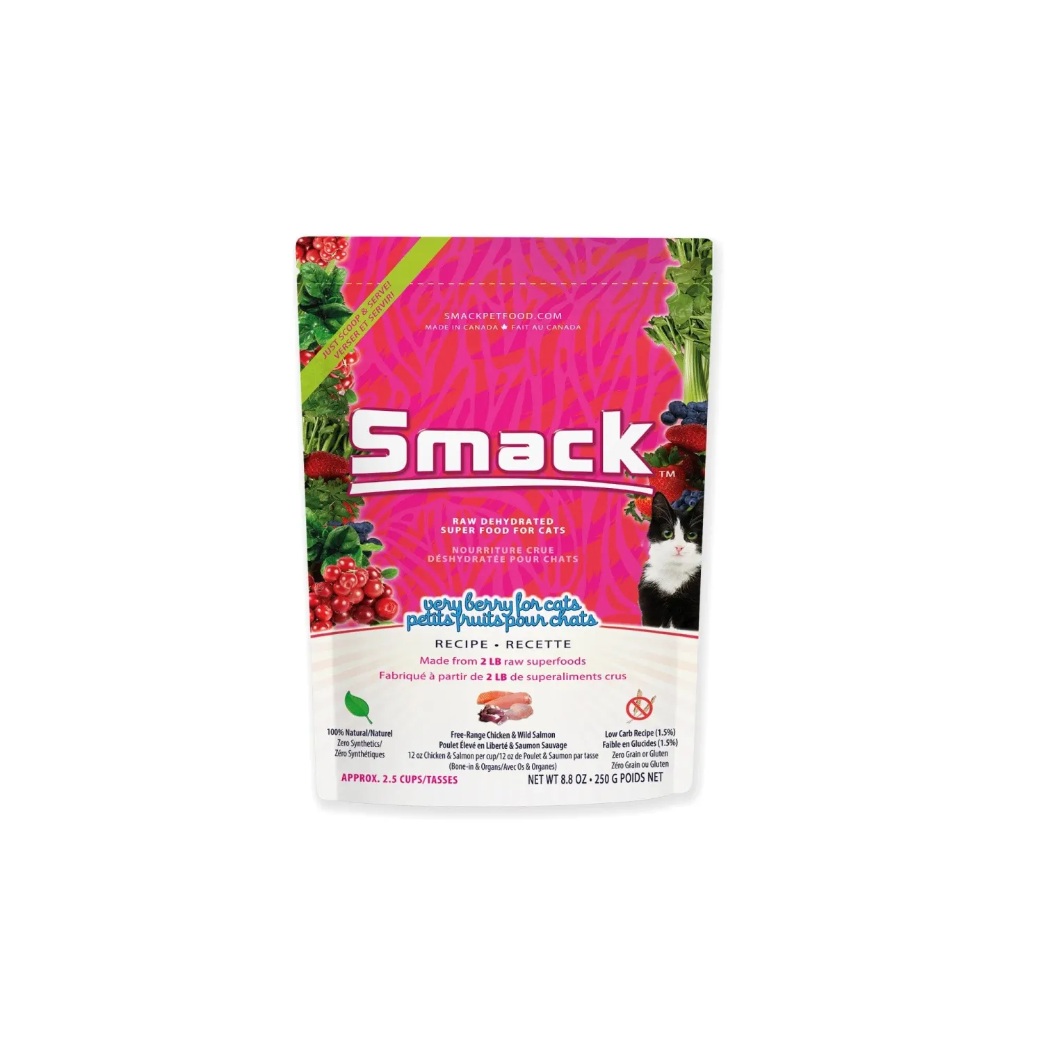 Smack Very Berry Cat Food, Size: 250 g