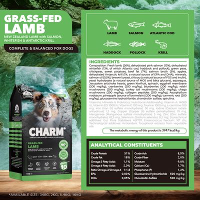 Charm Grass-Fed Lamb Dog Food