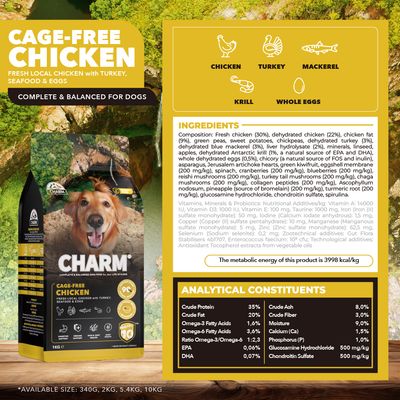 Charm Free-Run Chicken Dog Food