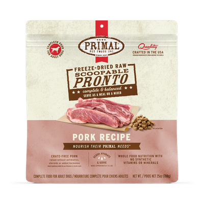 Primal Freeze Dried Raw Pronto Pork Recipe 25oz
